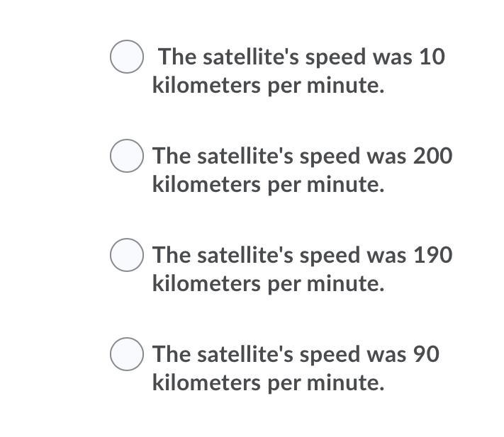 For 2 minutes, a satellite traveled at a steady speed. It traveled 380 kilometers-example-1