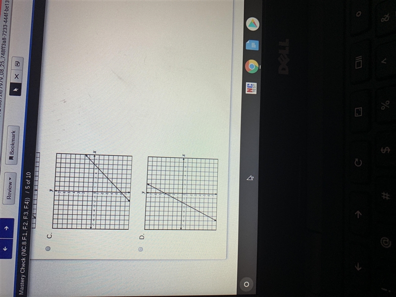 Which line appears to have the same slope as the equation x-y=4 and has a y-intercept-example-2