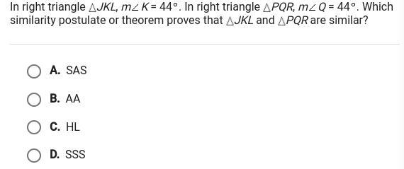 This is geometry witch theorem or postulate proves these two triangles are similar-example-1