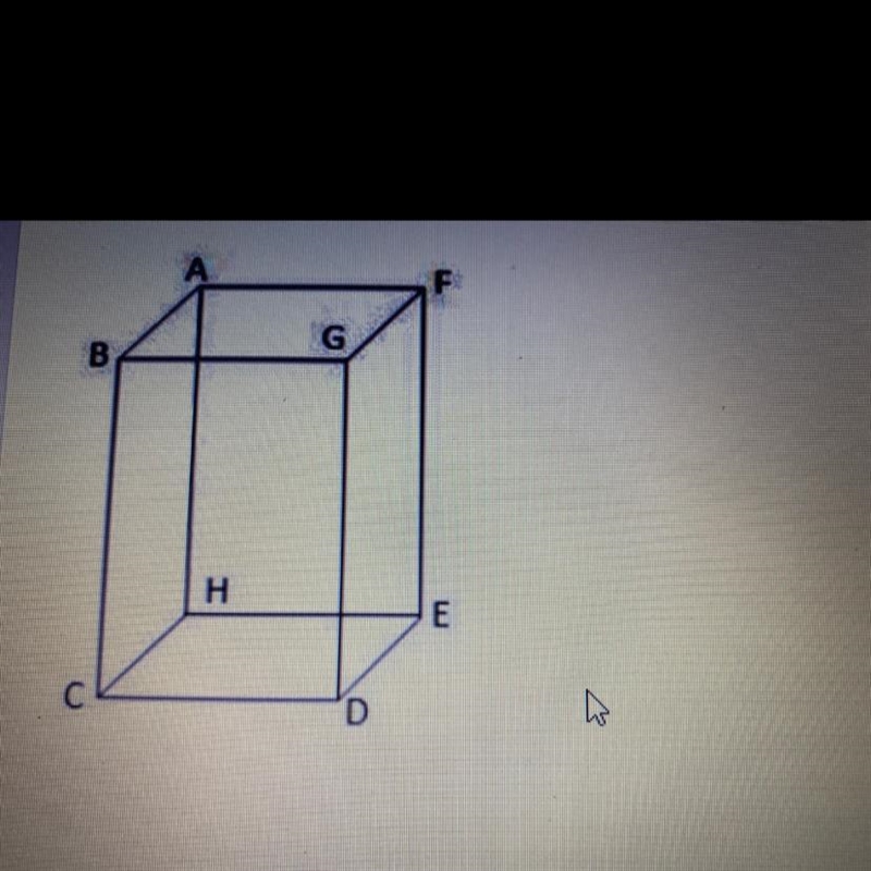 Segments BG and AH are lines are what. A.skew B. Perpendicular C. Parallel-example-1