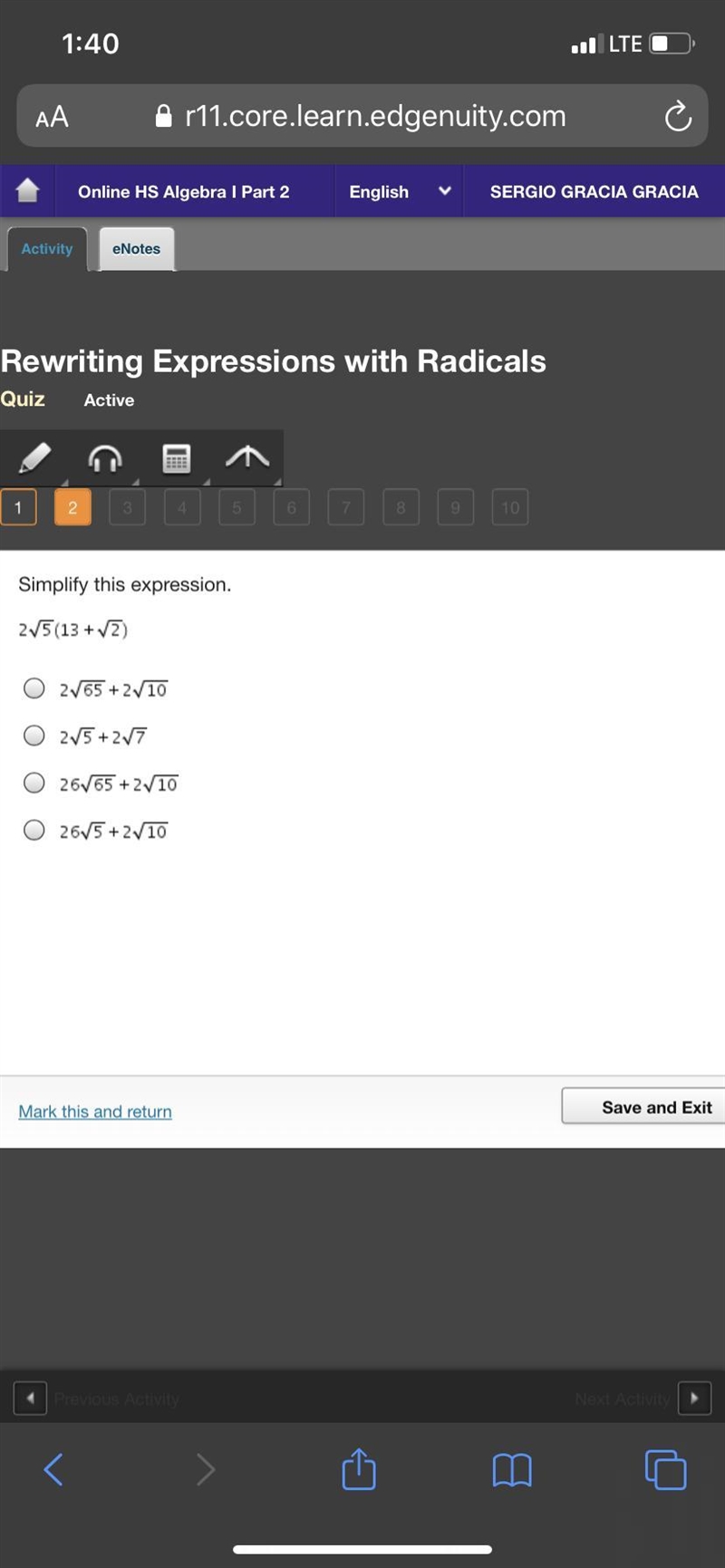 Simplify this expression.-example-1