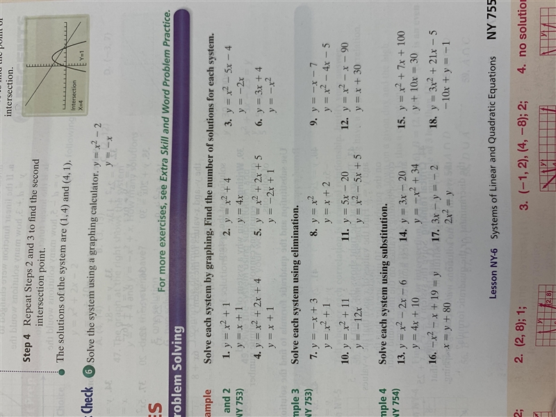 Quadratic Equations - Solve by Eliminating Questions #7,8,13,14-example-1