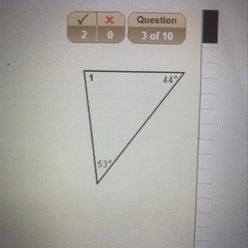 Find m<1. A.63 B.69 C.76 D.63-example-1