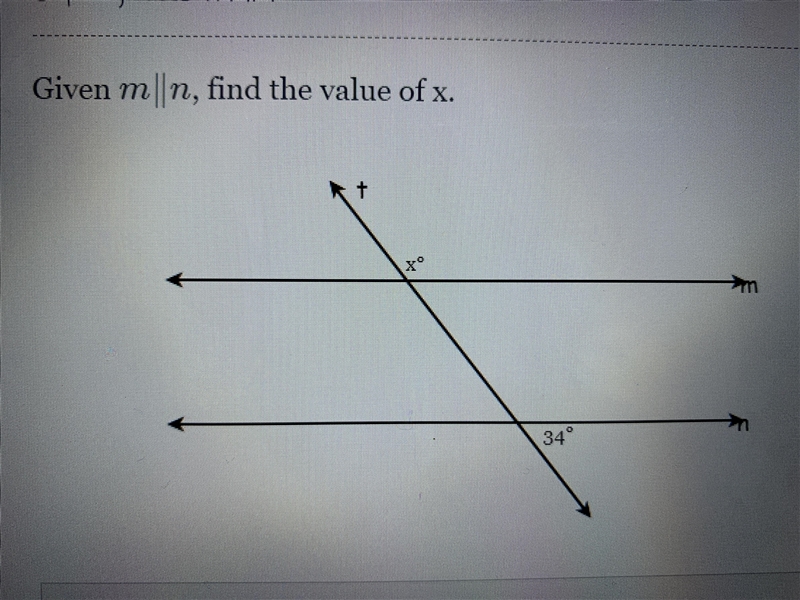 Given m || n,find the value of x-example-1