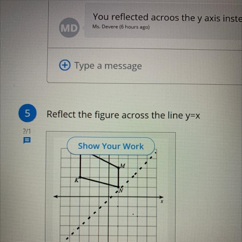 Reflect the figure across the line y=x-example-1