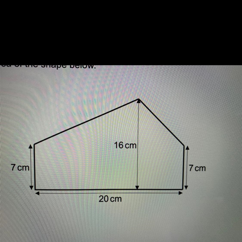 Find the area of the shape below.-example-1