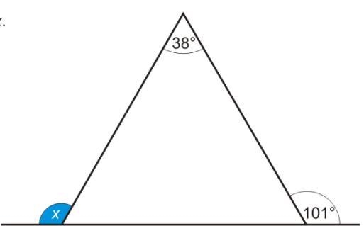 Work out the value of x-example-1