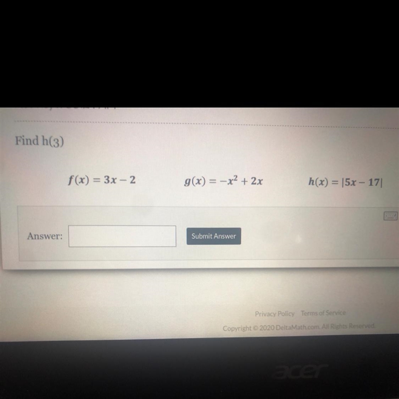 Find h(3) please help me-example-1