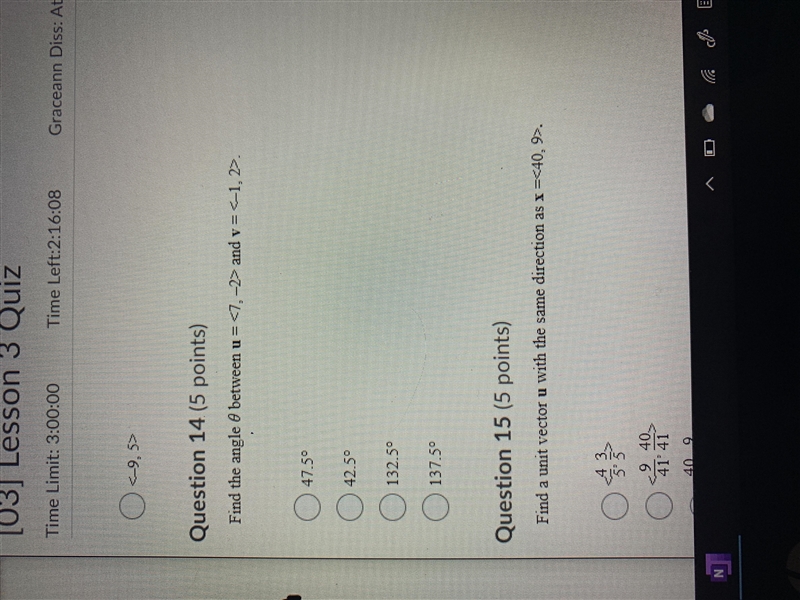 Find the angle theta between u= and v=-example-1