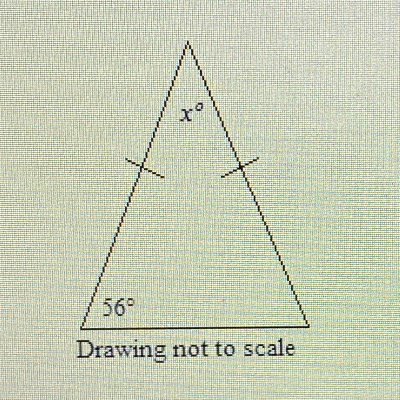 What is the value of x? A. 112 B. 68 C. 62 D. 56-example-1