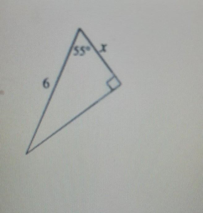 3. Use trigonometric ratios to solve for the variable. Show your work. Round lengths-example-1