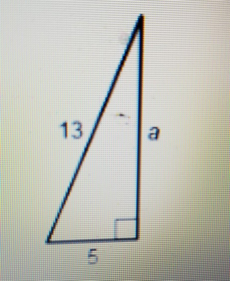 Find the length of side a a A. 12 B. 144 C. 1 194 D. 8​-example-1