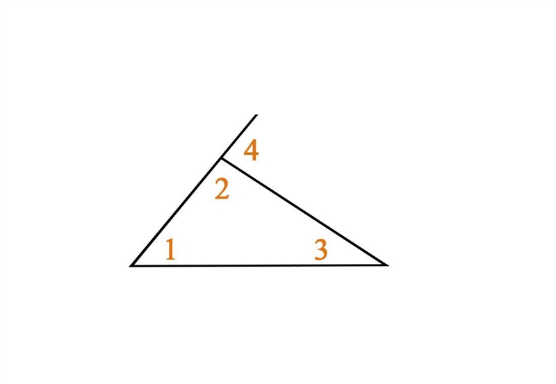 Which expression represents angle 4, the degree measure of the exterior angle in the-example-1