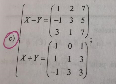 Solve the following matrix system: The explanation how you did it would help! Thanks-example-1