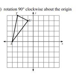 Rotation 90° clockwise about the origin-example-1