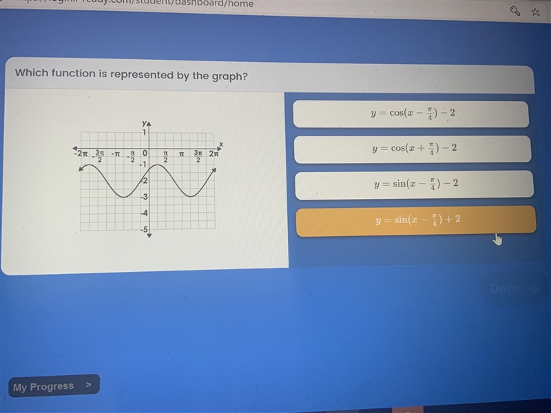 Which function is represented by the graph-example-1