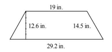 Find the area of the trapezoid. Leave your answer in simplest radical form-example-1