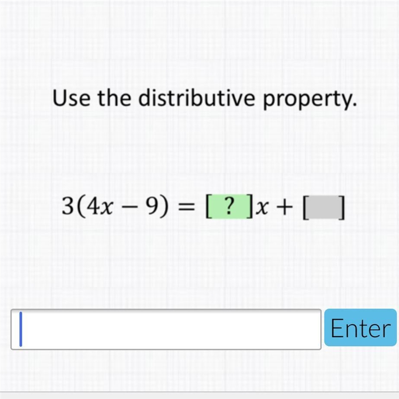 Use the distributive property-example-1