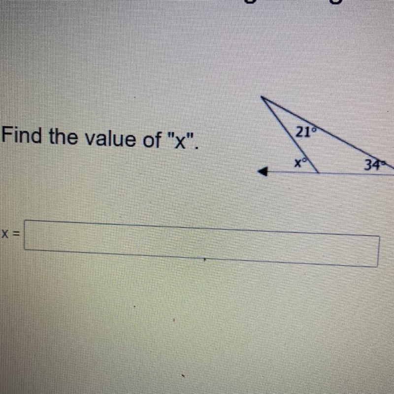 Find the value of “X”-example-1