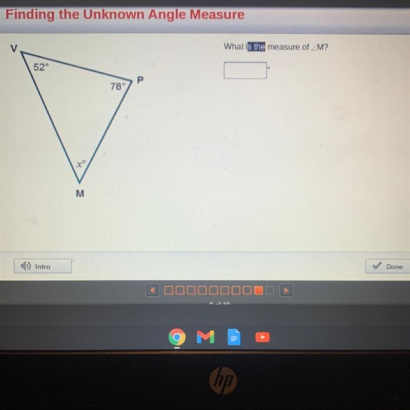 What is the measure of _M?-example-1