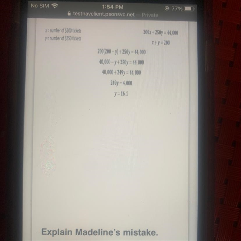 What is madeline mistake-example-1