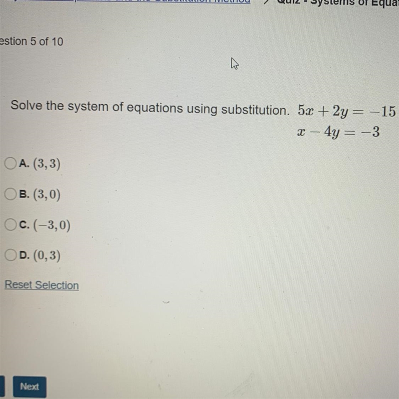 Help on system of equations using substitution-example-1