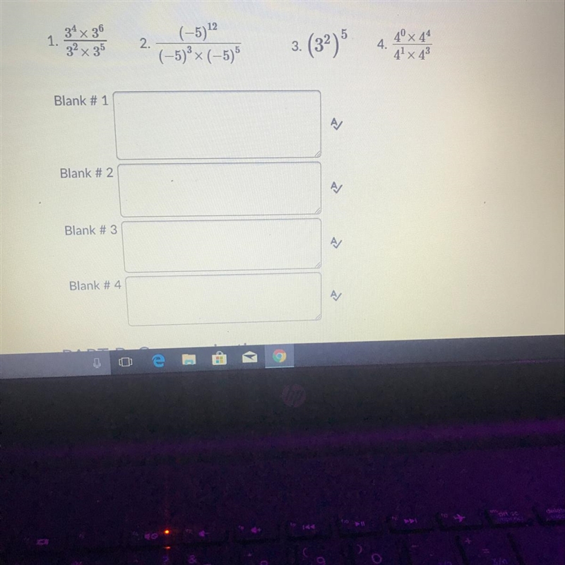 PLS HELP WRITE EACH EXPRESSION AS A SINGLE POWER DO NOT EVALUATE-example-1