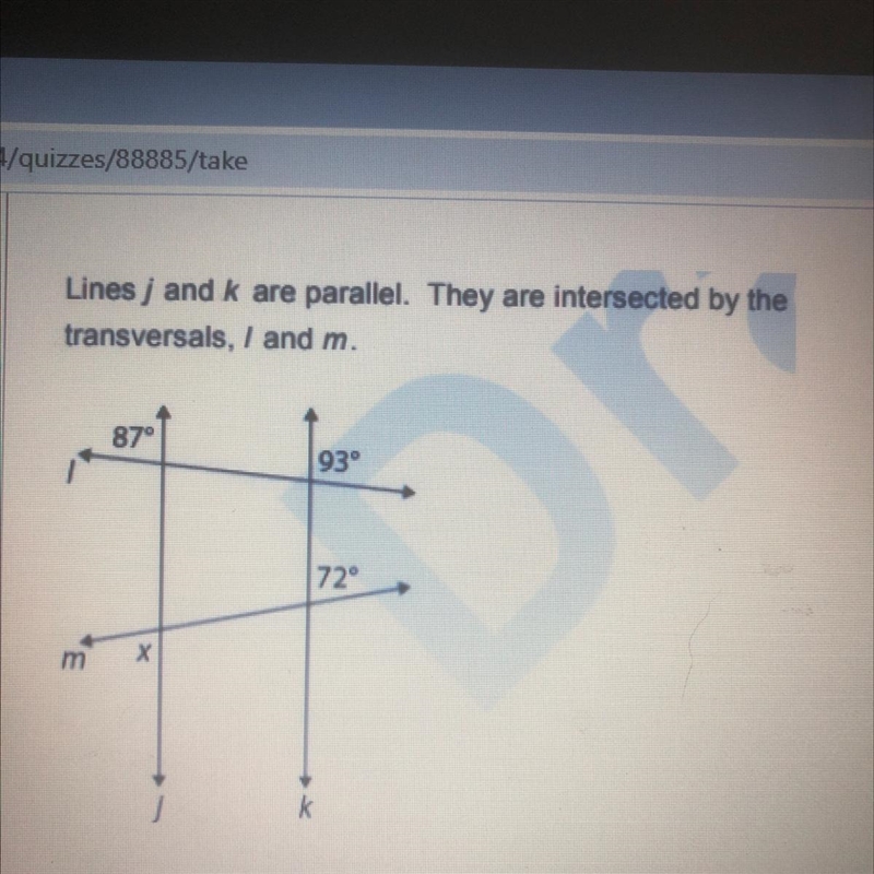 What is the value of x? 93 87 78 72-example-1