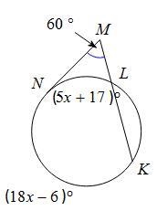 Find mKNLˆ. A. 264 B. 196 C. 247 D. 184-example-1