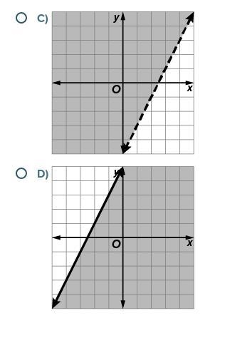 Which is the graph of −2x+y+4<9? HELP PLEASE!-example-2