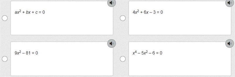 Which of these options is not a quadratic equation in x?-example-1