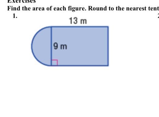 Find the area.Round to the nearest tenth if necessary. thank you for you help.-example-1