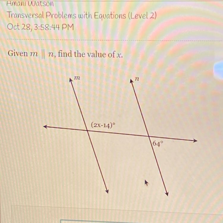 Find the value of x.-example-1