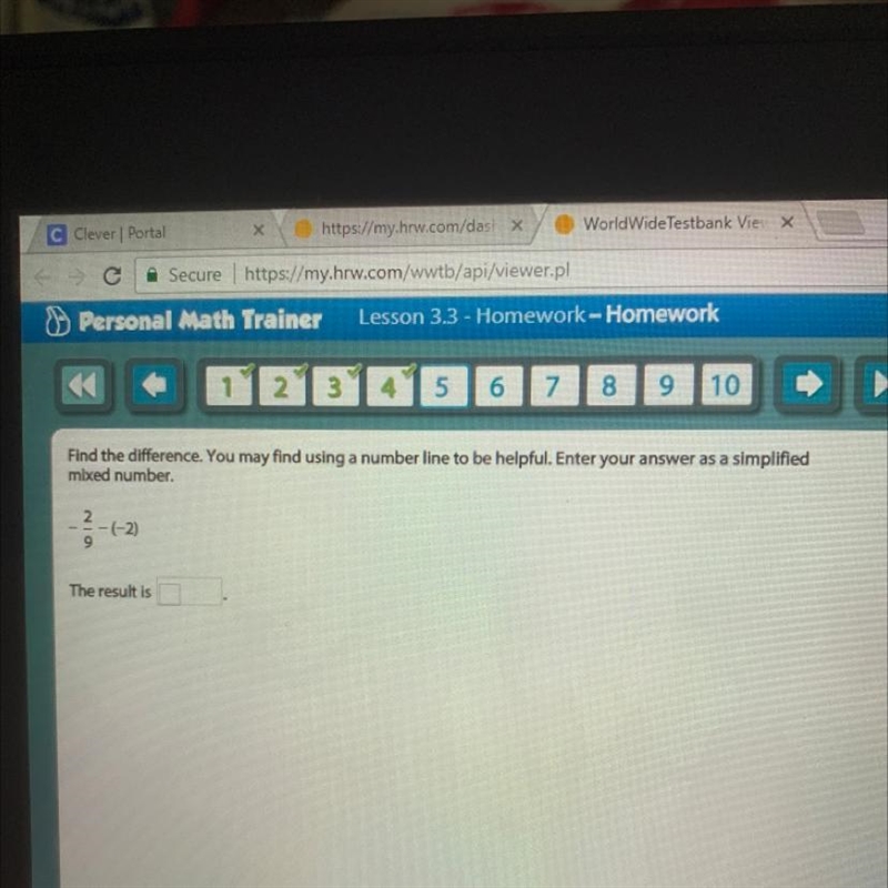 ► Find the difference. You may find using a number line to be helpful. Enter your-example-1