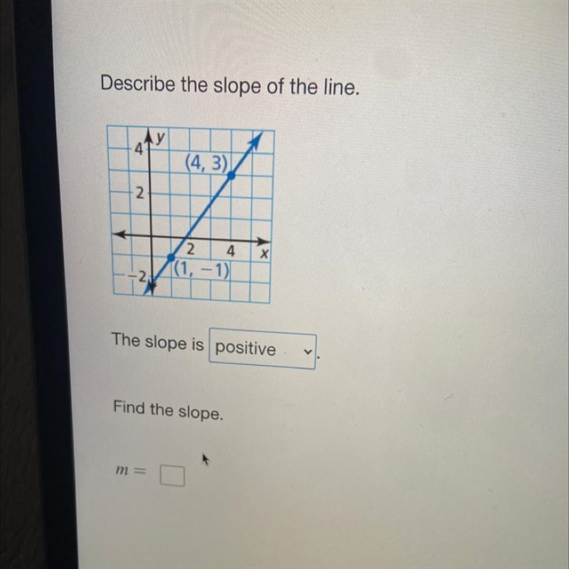 Can somebody explain in the simplest way how to find the slope? :)-example-1