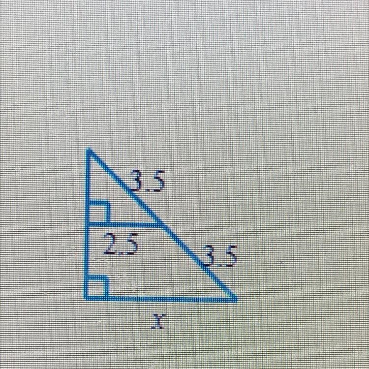 Find the length of x please thank you-example-1