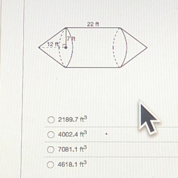 HELP!!!! Identify the volume of the composite figure rounded to the nearest tenth-example-1