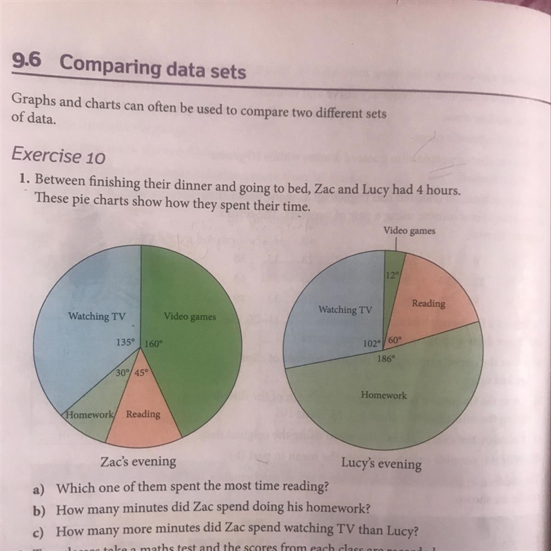 1. Between finishing their dinner and going to bed, Zac and Lucy had 4 hours. These-example-1