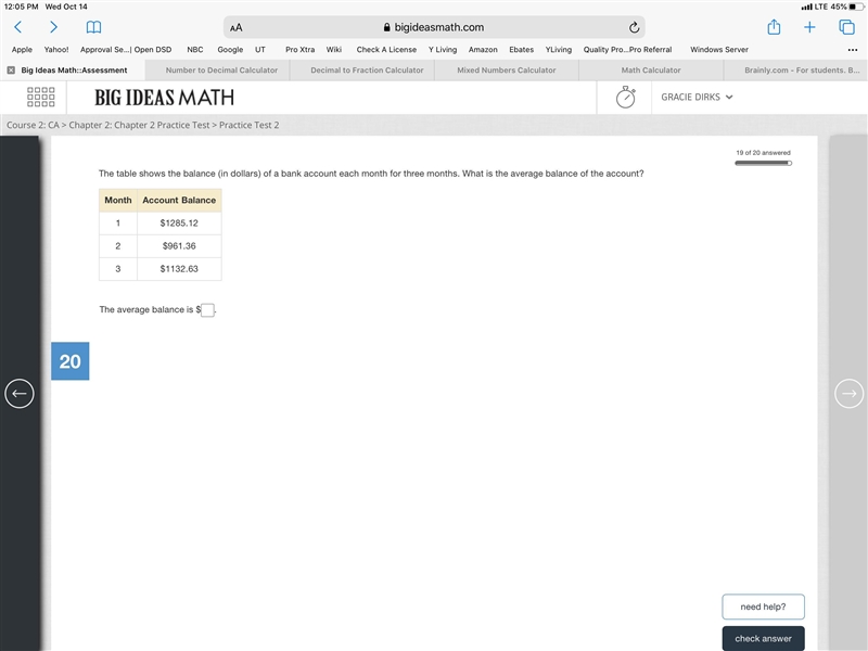 The table shows the balance (in dollars) of a bank account each month for three months-example-1