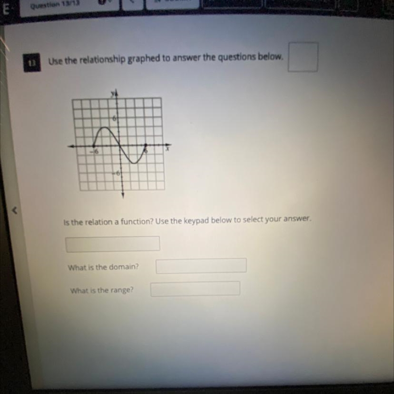 Use the relationship graphed to answer the questions below. Is the relation a function-example-1