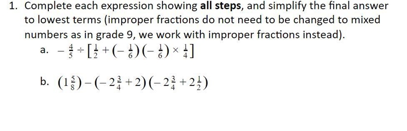 Complete each expression showing all steps, and simplify the final answer to lowest-example-1