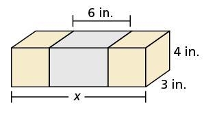 A box is laid on its side and the white label wrapped around the box covers 30% of-example-1