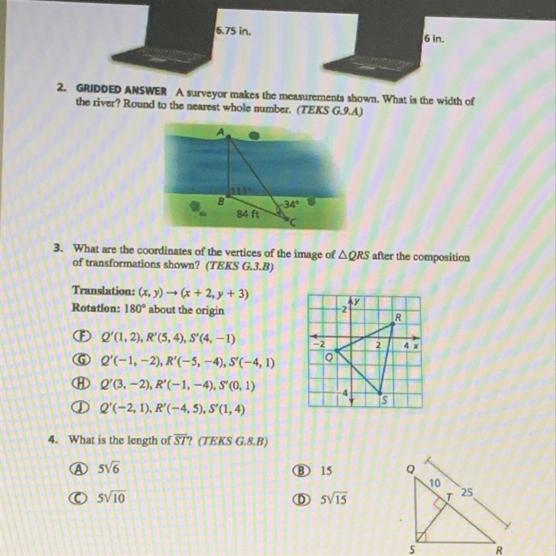 I need help with 3 and 4-example-1