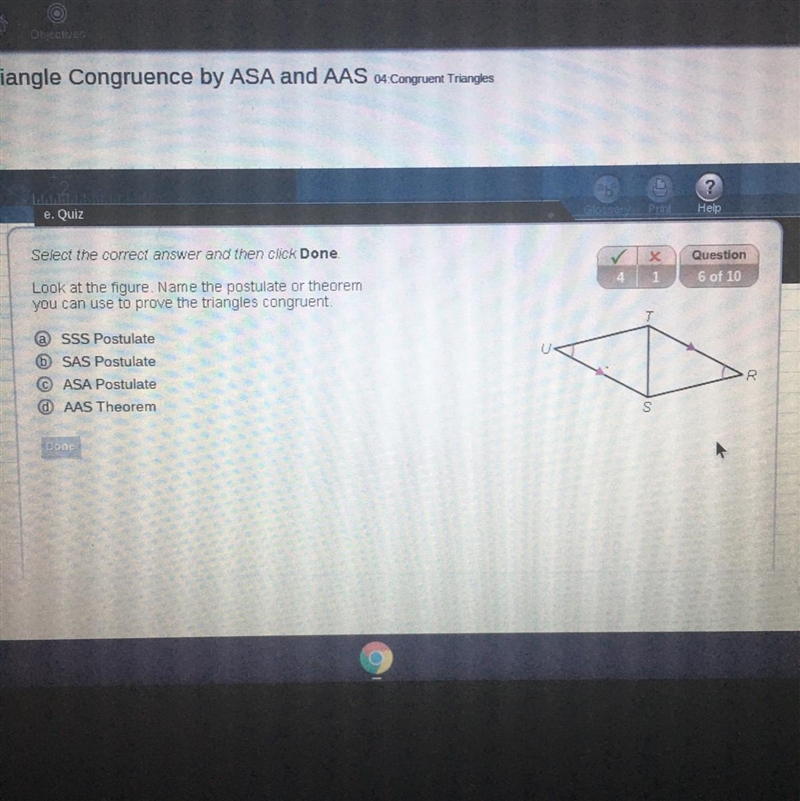 Look at the figure. Name the postulate or theorem you can use to prove the triangles-example-1