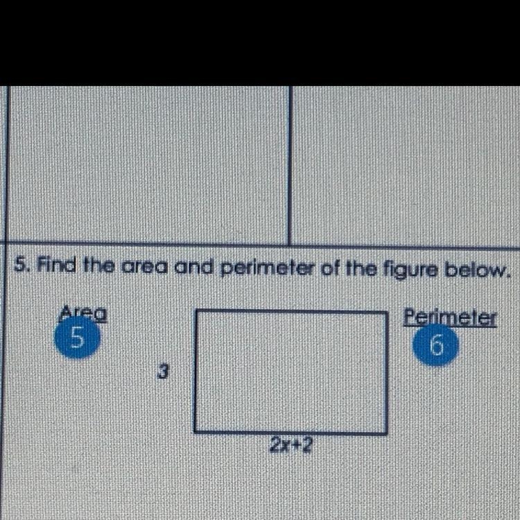 Find the area and perimeter of the figure below.-example-1