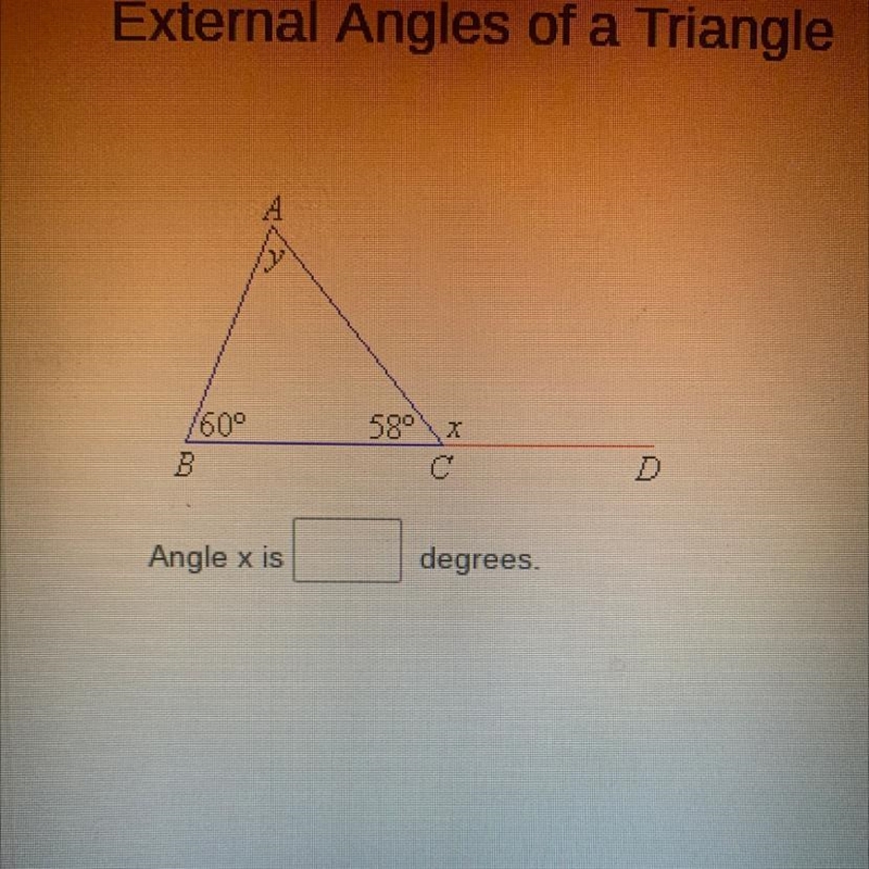 Angle x is ___ degrees ASAP DUE IN A HOUR-example-1