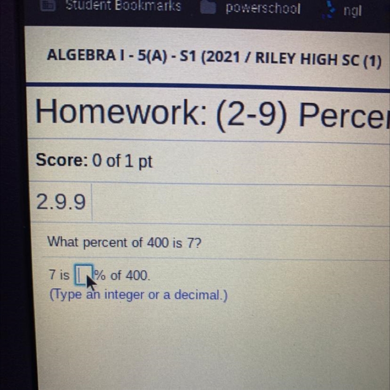 What percent of 400 is 77 7 is % of 400-example-1