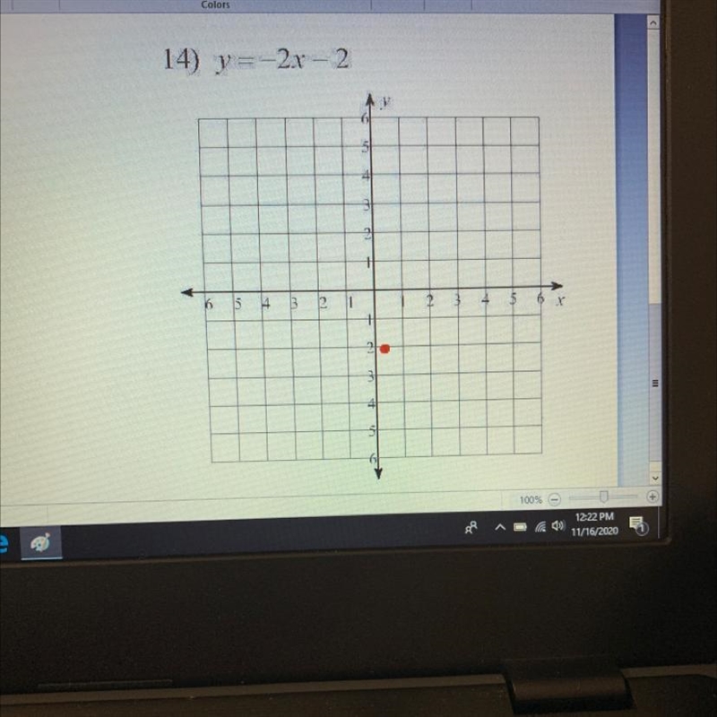 Please graph y = -2x - 2-example-1