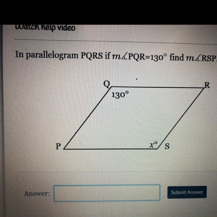 In parallelogram PQRS if m-example-1