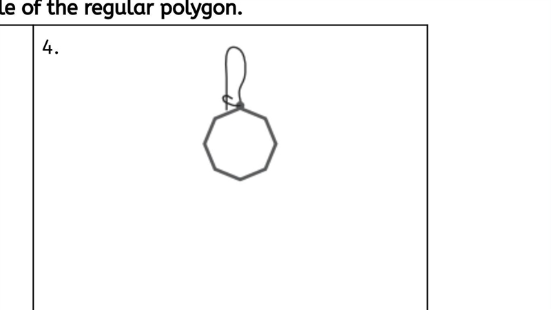 Can anybody help me on number 4? Find the measure of each interior angle of the regular-example-1